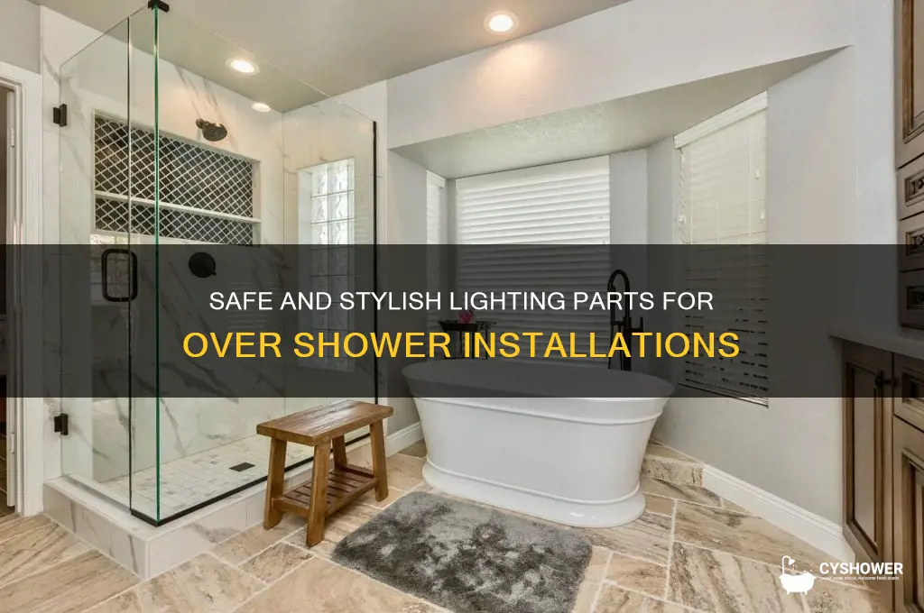 can lighting parts for over shower