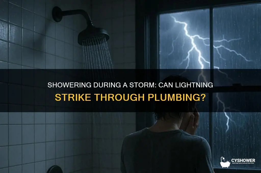 can lightning really get you if your take a shower