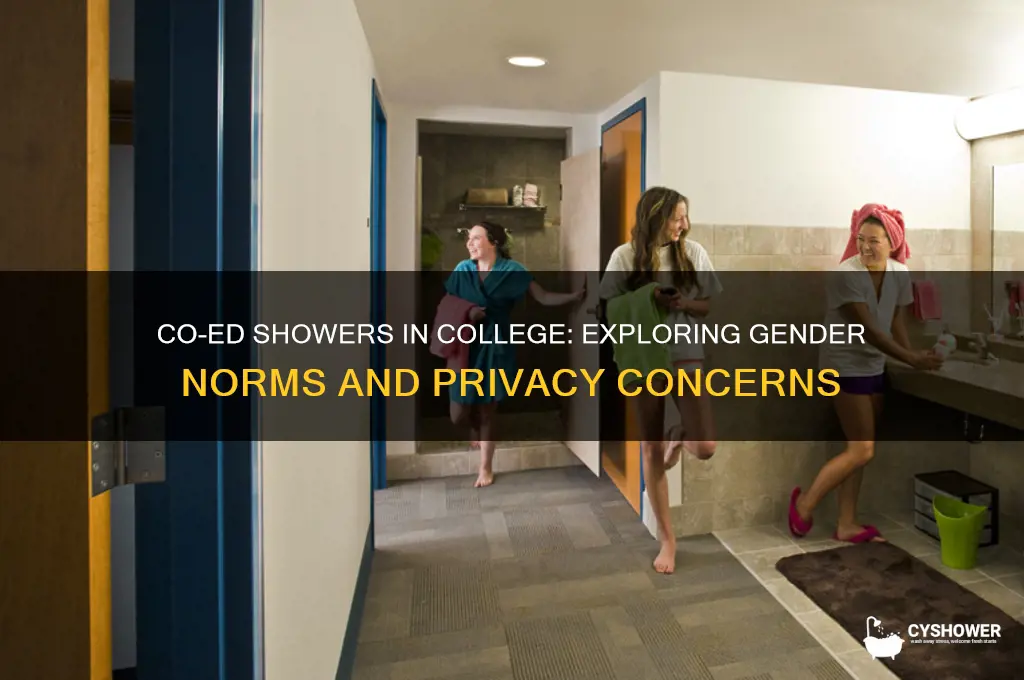 can males shower with females in collage