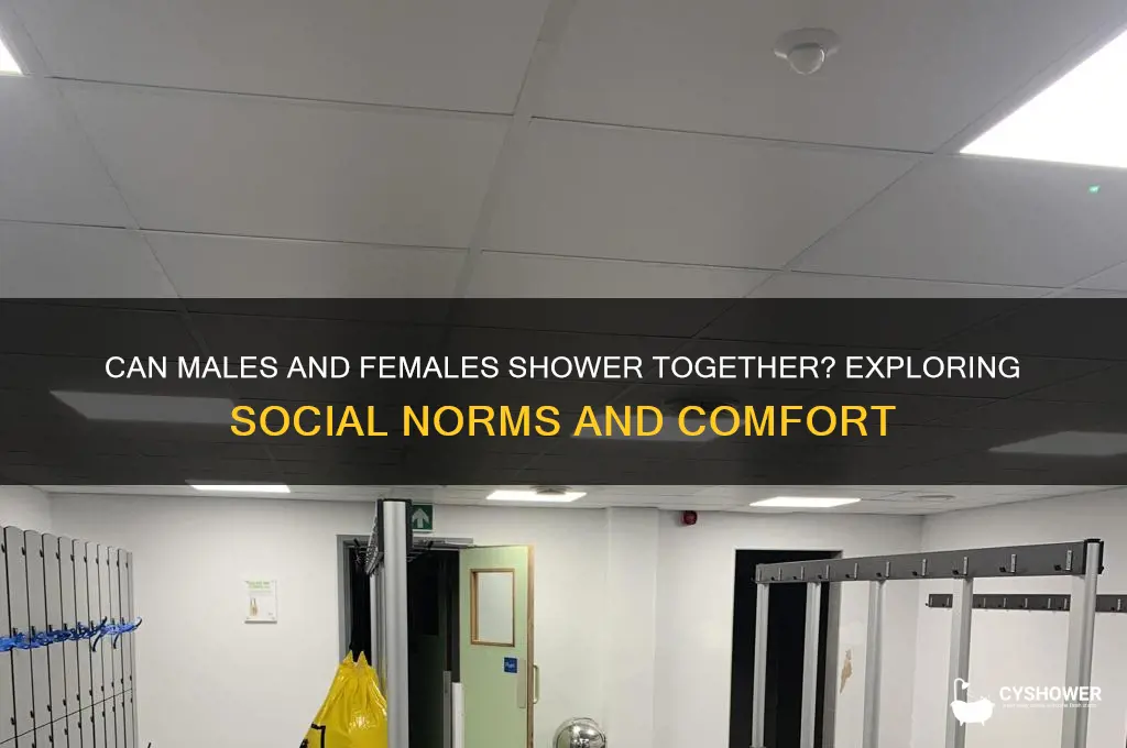 can males shower with females