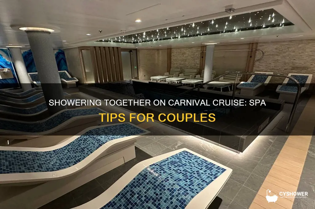 can me and my wife shower together carnival cruise spa