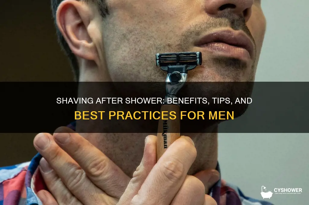 can men shave after shower