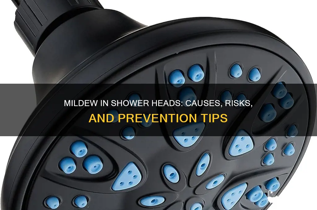 can mildew grow in shower heads