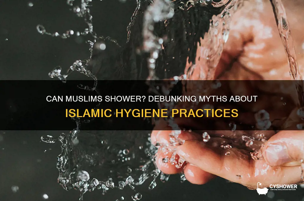 can muslims shower