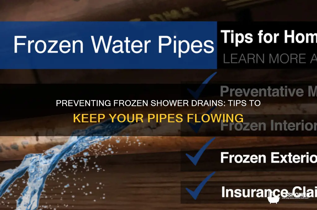 can my shower drain freeze