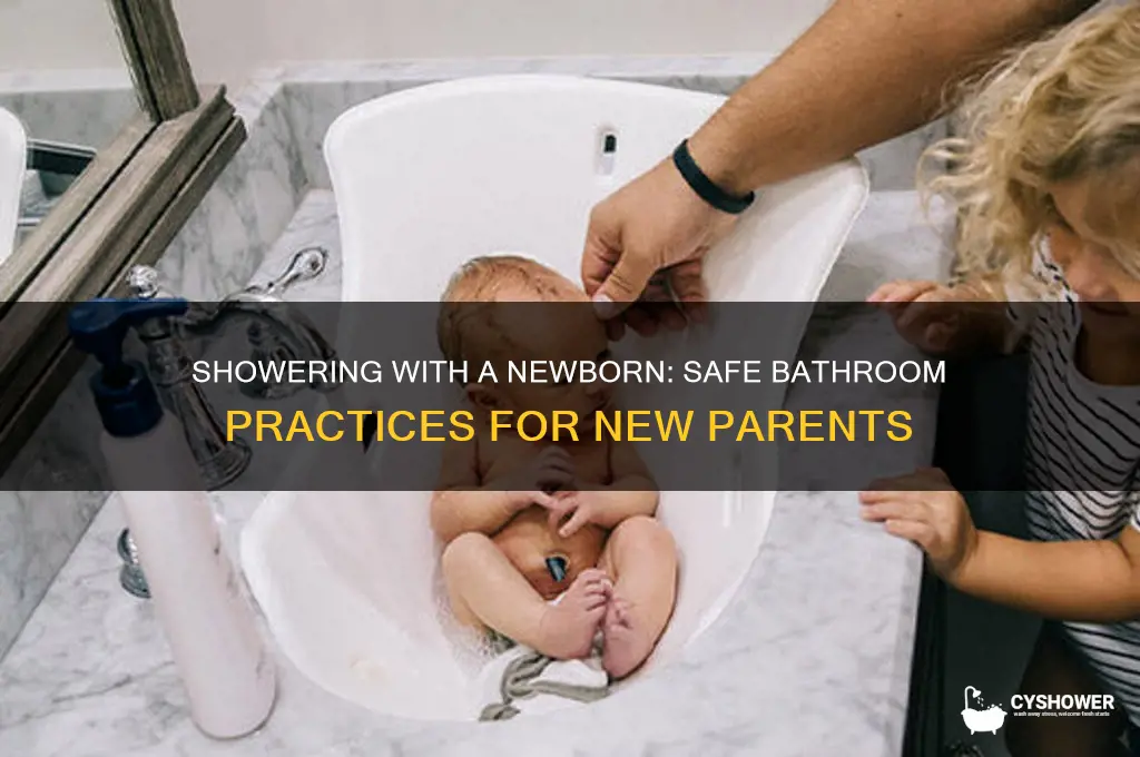 can newborn be in bathroom while i shower