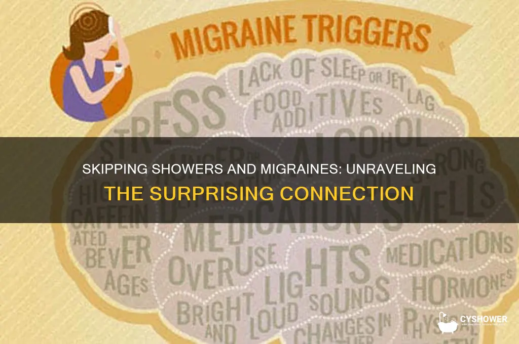 can no taking a shower cause migraines