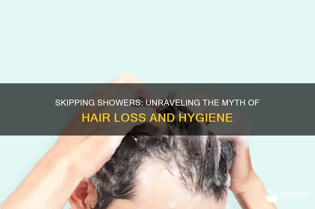 can not taking a shower cause hair loss