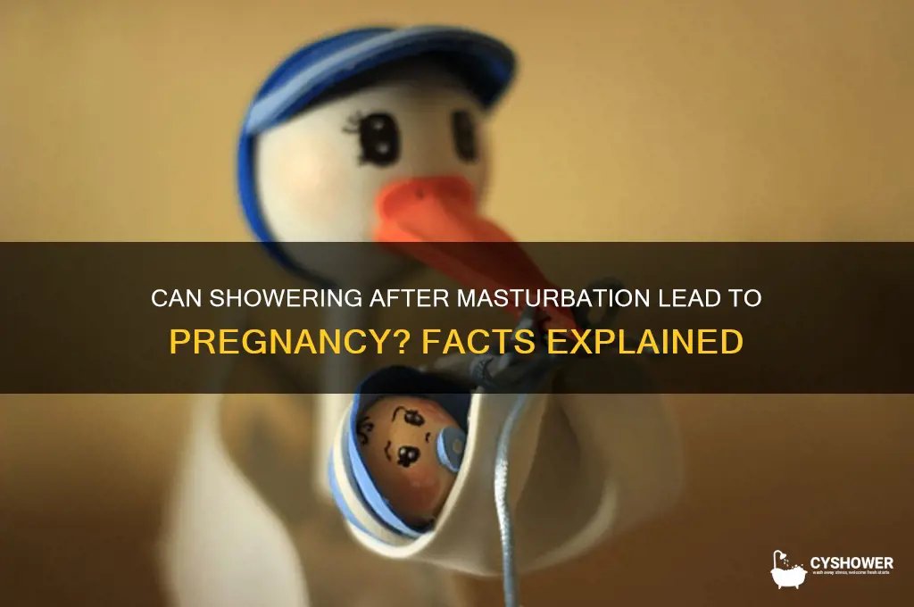 can one get pregnant from shower after jerk off session