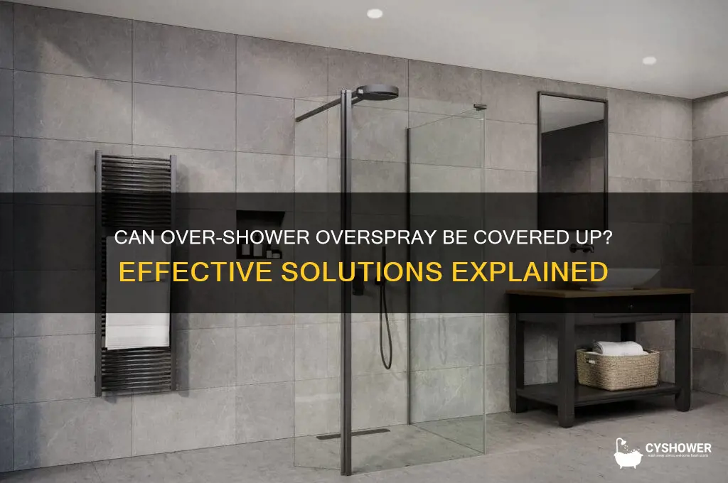 can over shower over float be cover up