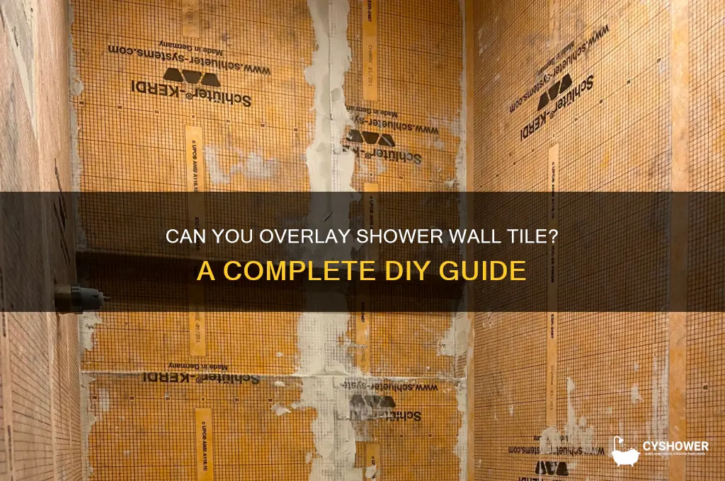 can overlay shower wall tile