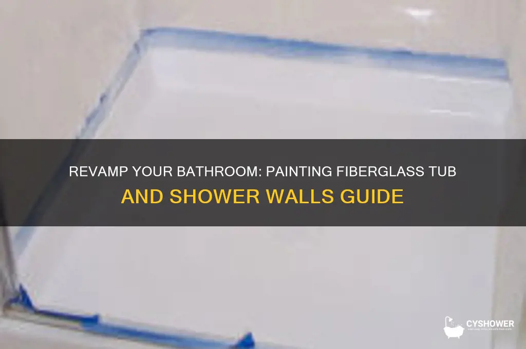 can paint fiberglass tub and shower walls