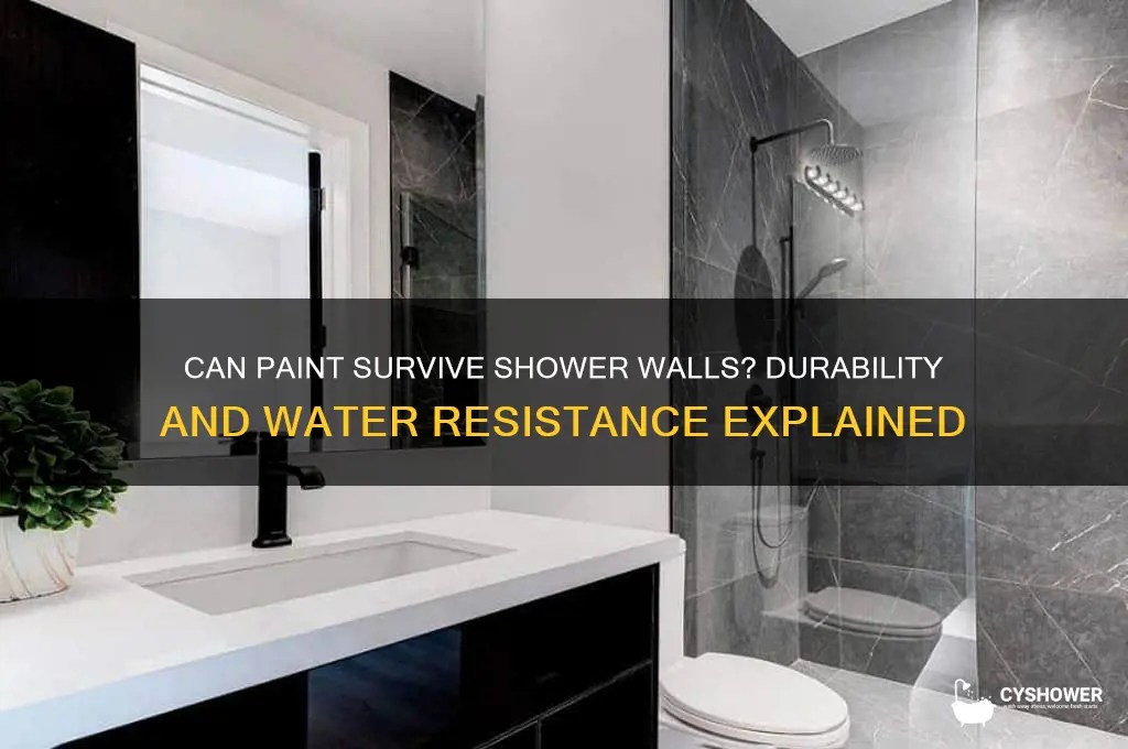 can paint withstand shower wall