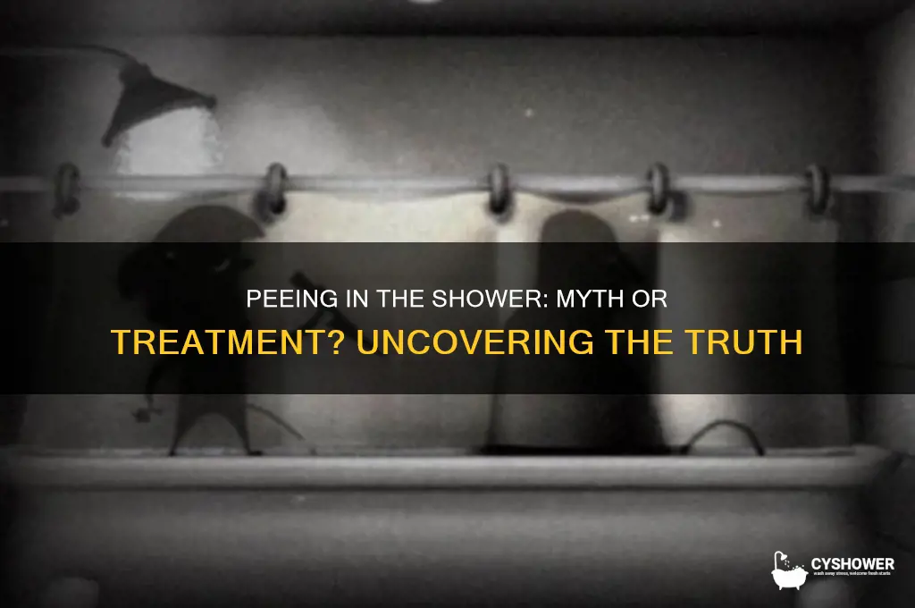 can peeing in the shower treat