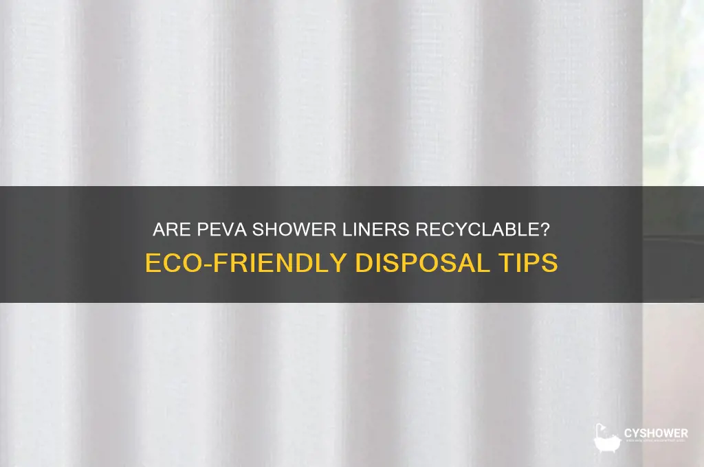 can peva shower liners recyclable