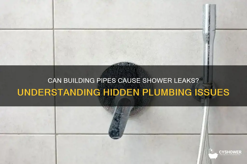 can pipes inthe building make shower leak