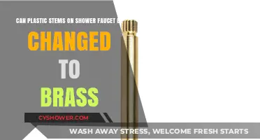 Upgrade Your Shower: Replace Plastic Faucet Stems with Brass for Durability