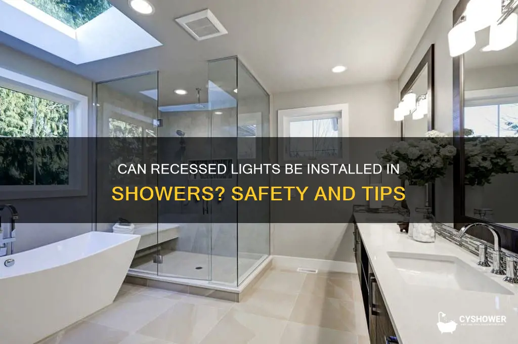 can recessed light be in shower