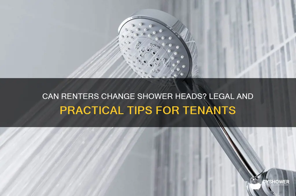 can renters change shower head