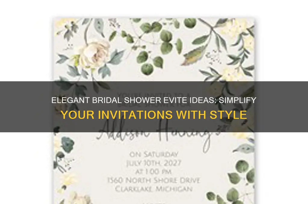 can send evite for bridal shower