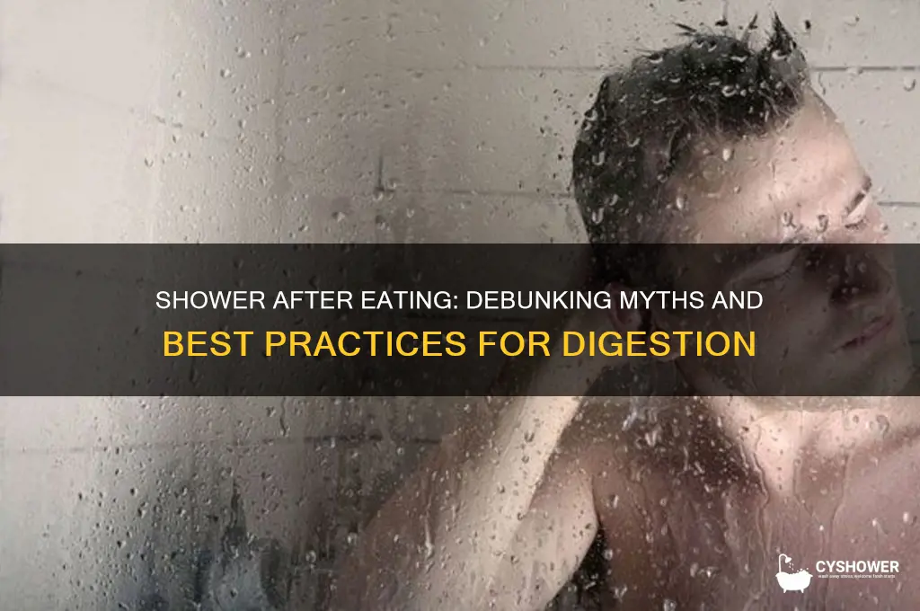 can shower after eating