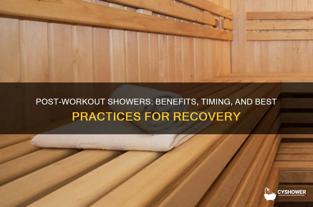 can shower after exercise