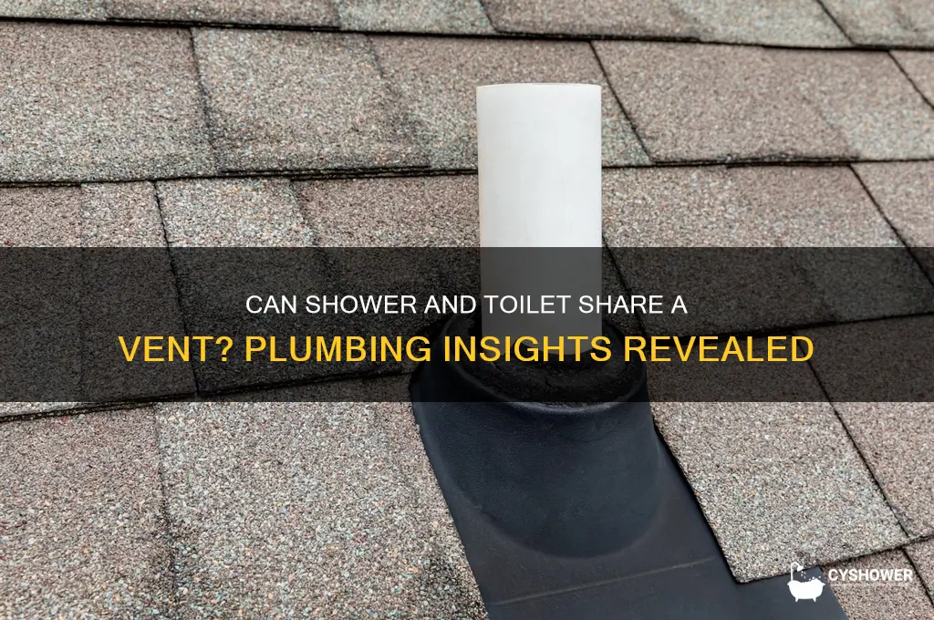 can shower and toilet share vent