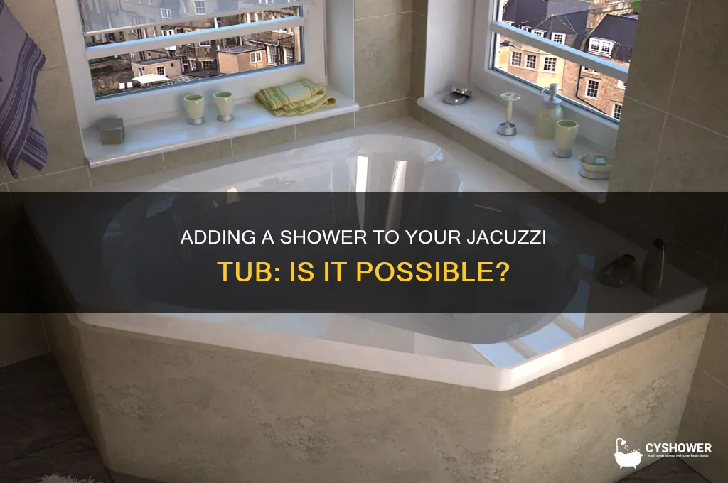 can shower be added to jacuzzi tub