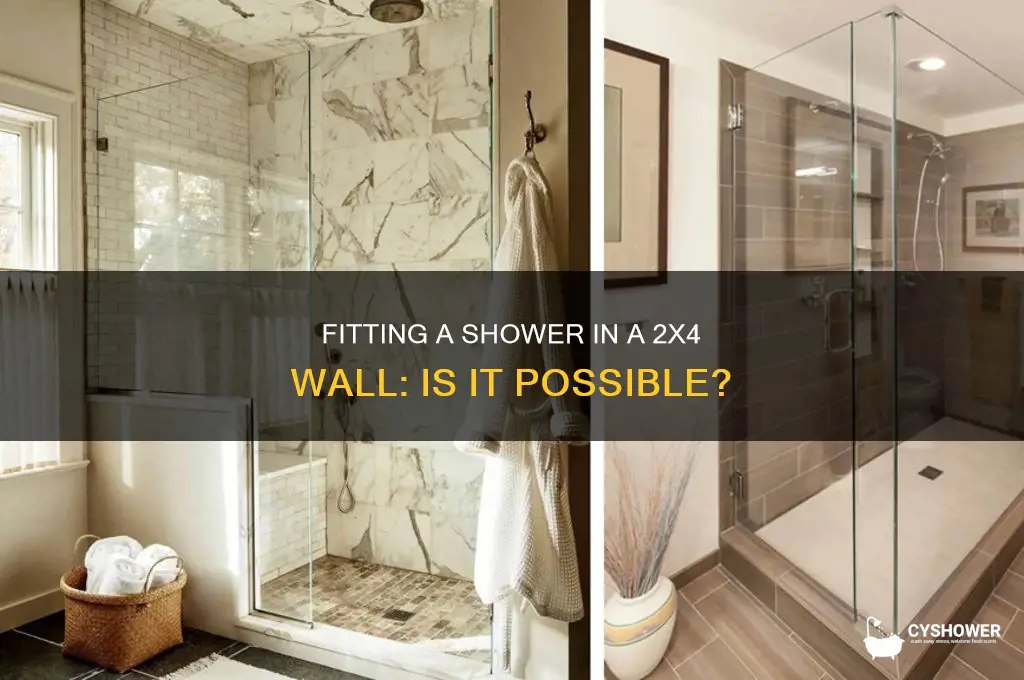 can shower be in 2x4 wall