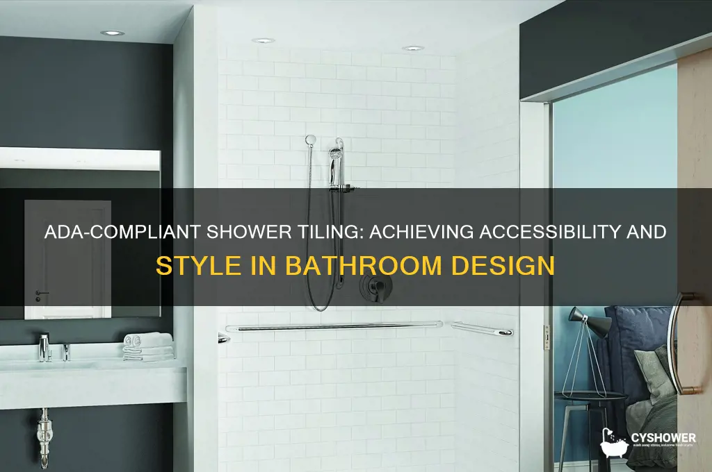 can shower be tiled and be ada compliant