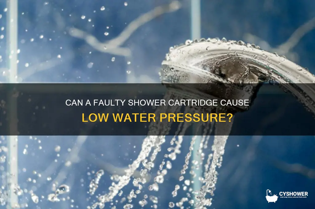 can shower cartridge cause low pressure