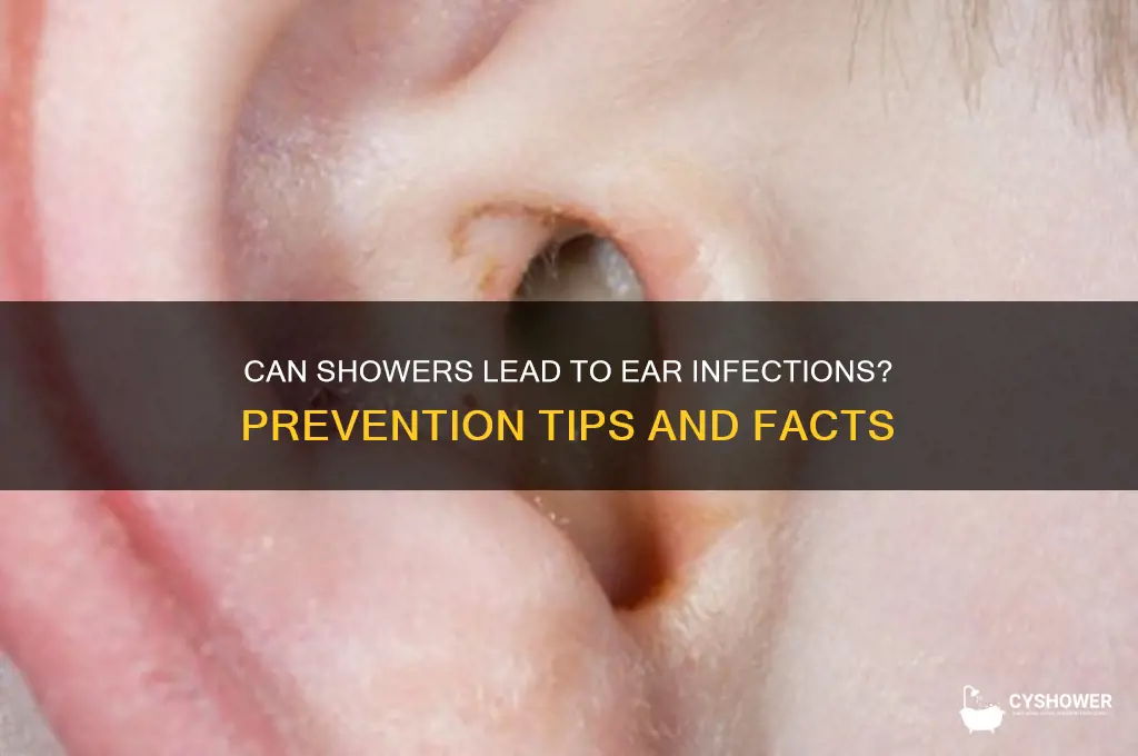 can shower cause ear infection