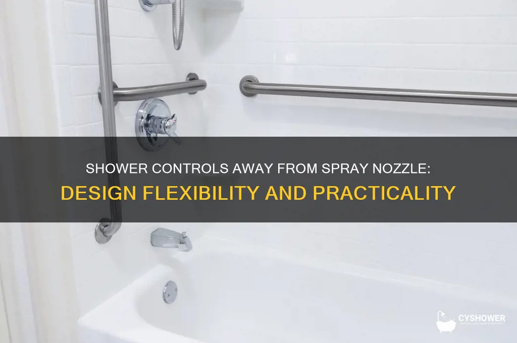 can shower controls be placed away from spray nozzel