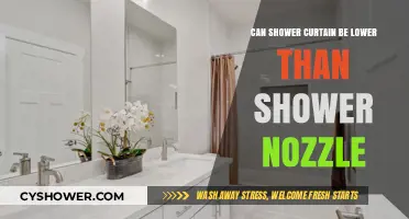 Shower Curtain Placement: Can It Hang Below the Shower Nozzle?