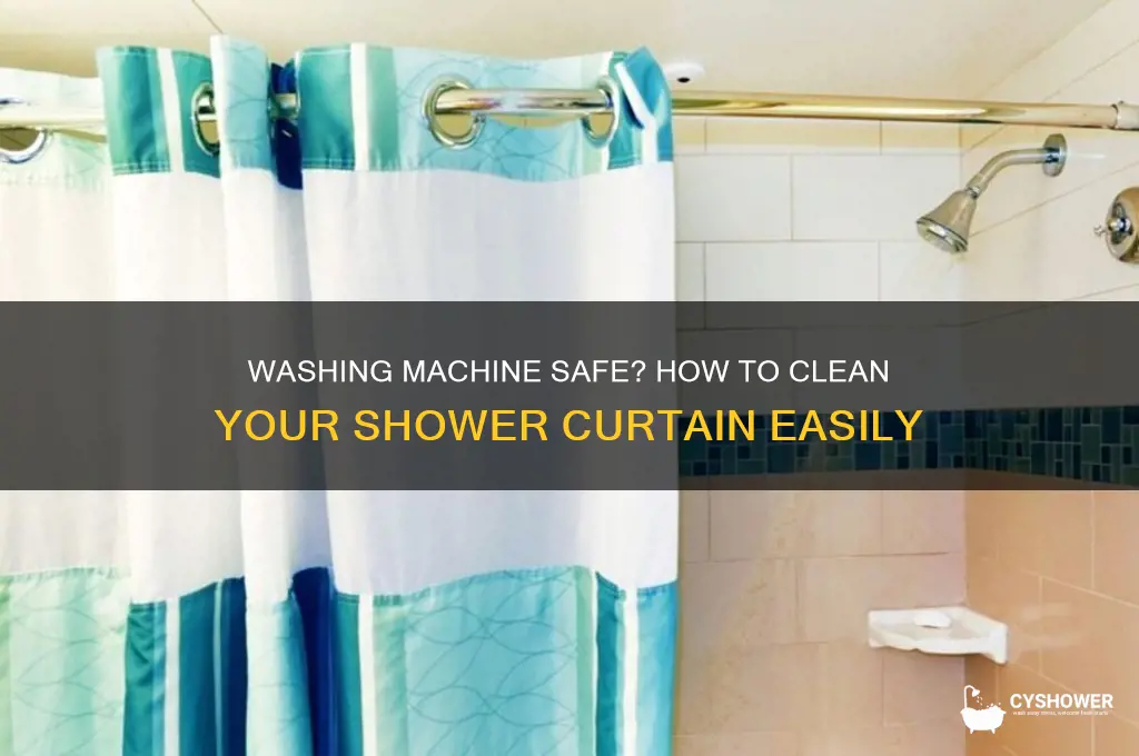 can shower curtain be washed in washing machine