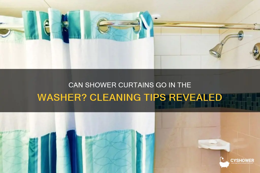 can shower curtains go in the washer