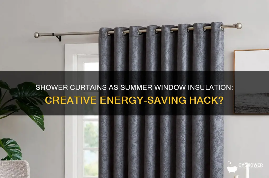 can shower curtains make good window insulation for summer