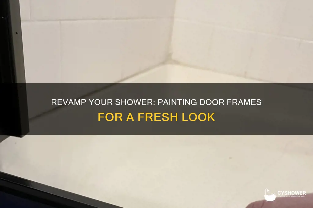 can shower door frame be painted