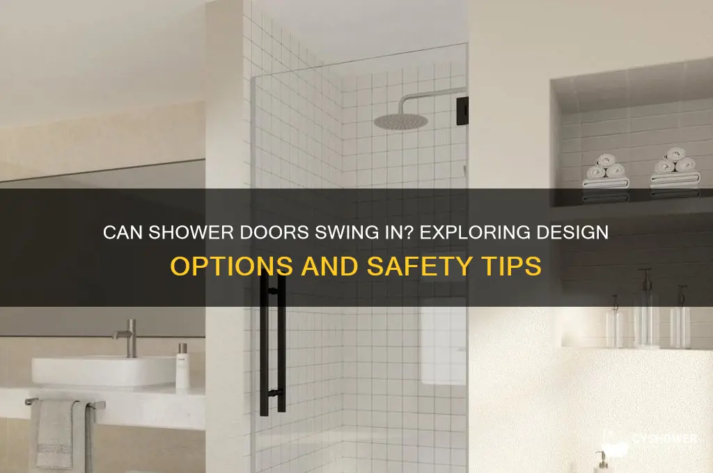 can shower door swing in