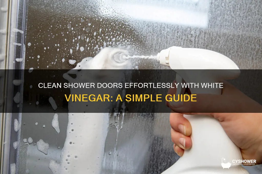 can shower doors be cleaned with white vinegar