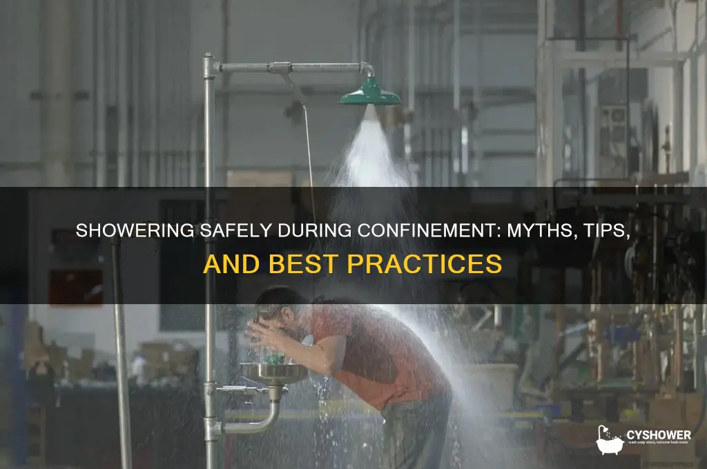 can shower during confinement