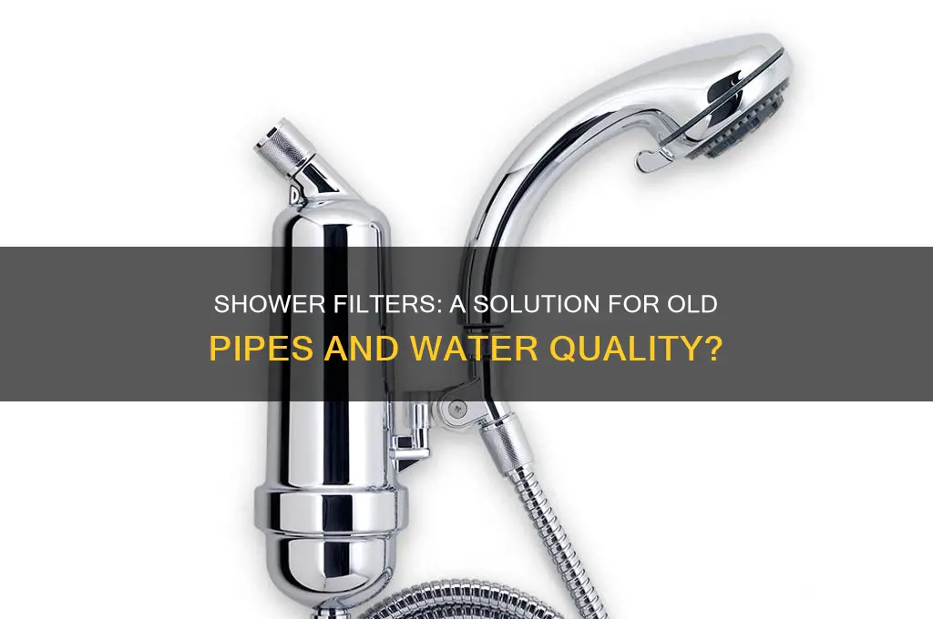 can shower filters help with old pipes