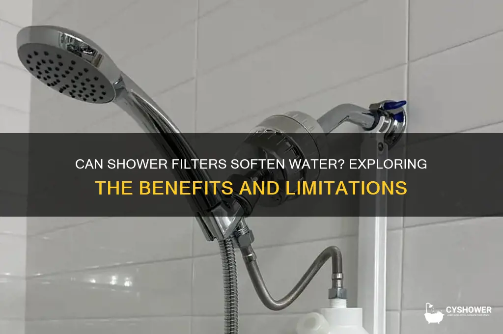 can shower filters soften water