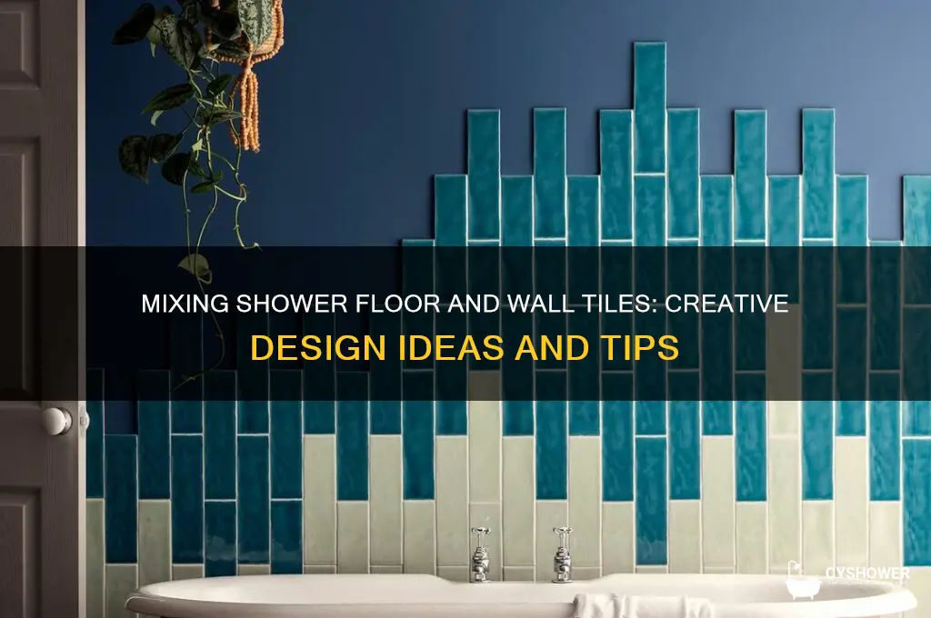 can shower floor tile be different from wall