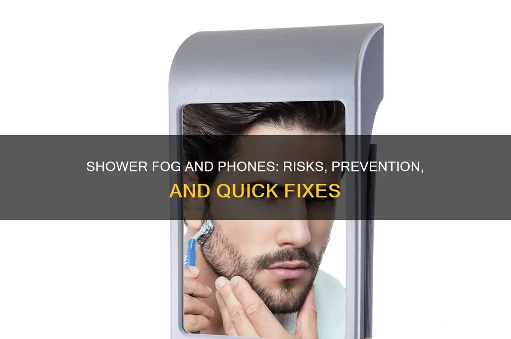 can shower fog mess up your phone