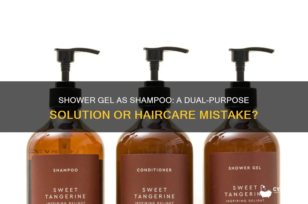 can shower gel be a shampoo