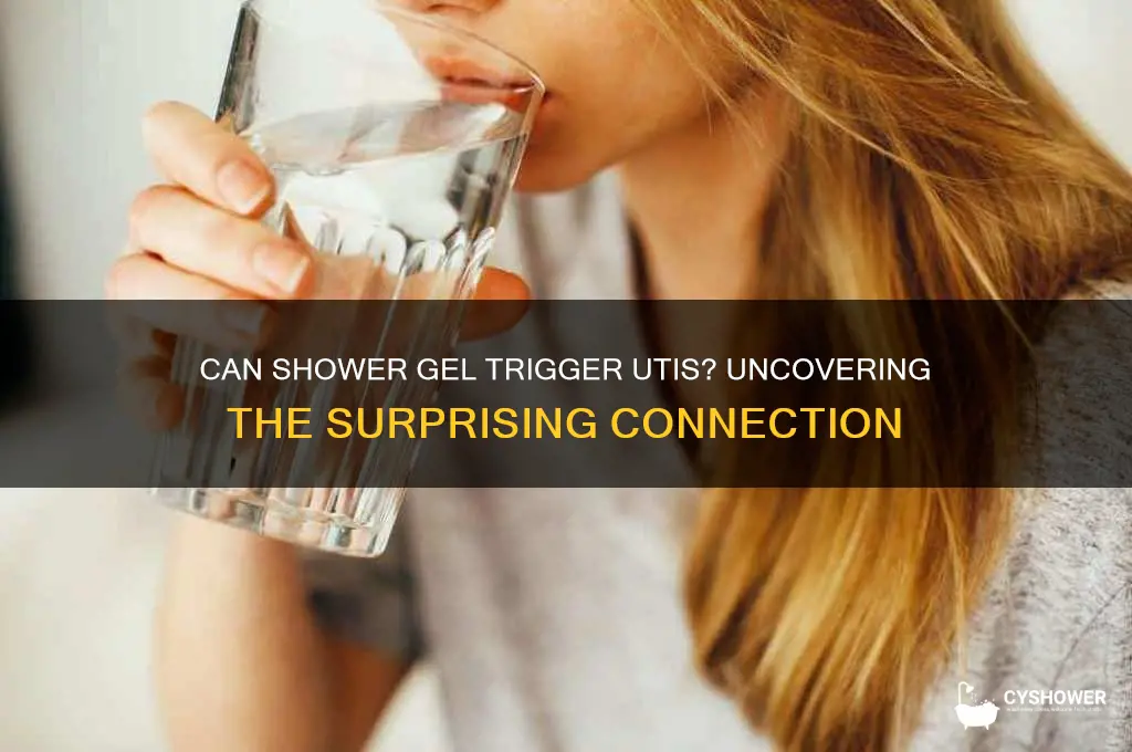 can shower gel cause uti