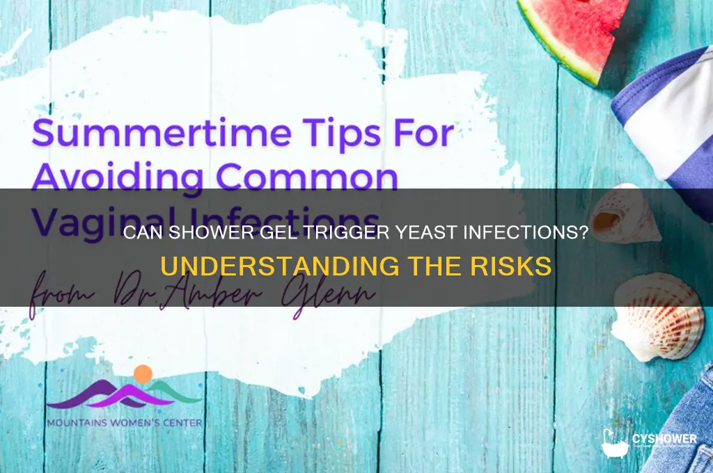 can shower gel cause yeast infection