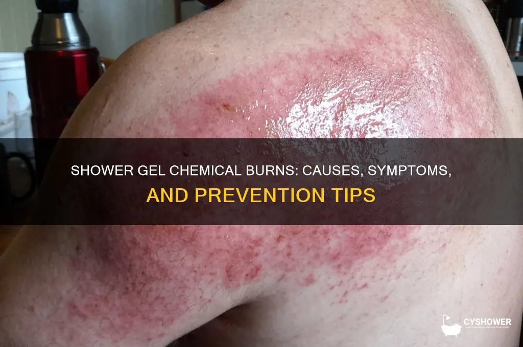 can shower gel give someone a chemical burn