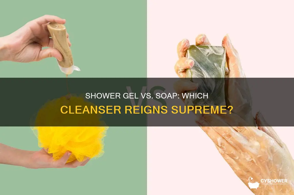 can shower gel replace soap